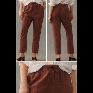 Anthropologie linen drawstring pants by pilcro size L